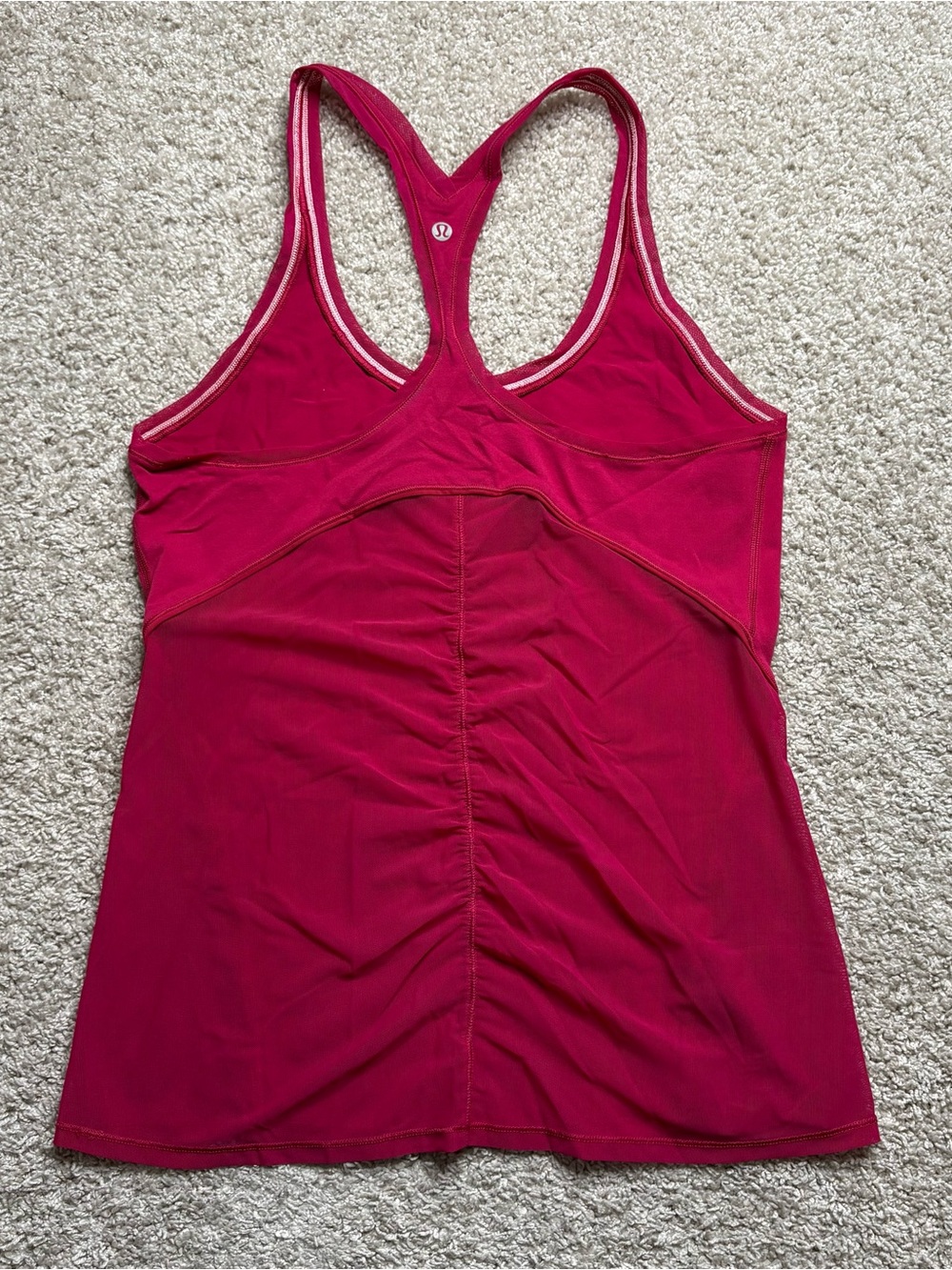 Lululemon Ruched Mesh Back Cool Racerback - Picture 2 of 4